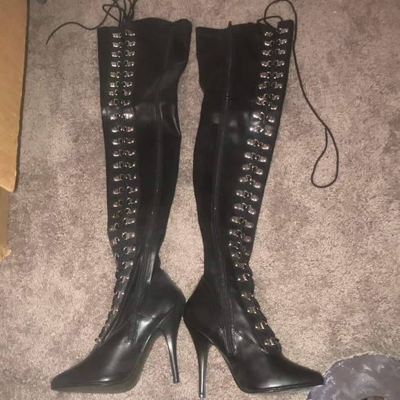 Pleaser Shoes - Pleaser thigh high boots